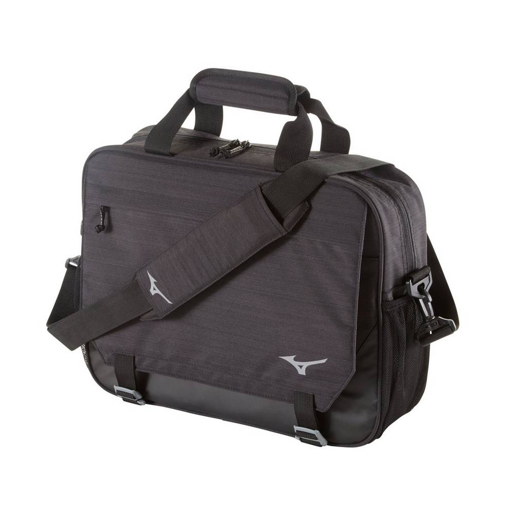 Mens Mizuno Front Office Briefcase Backpack Black Philippines (IQFLMZ154)